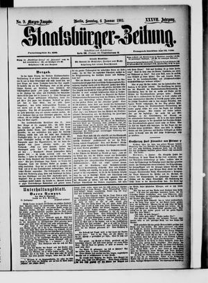 Staatsbürger-Zeitung vom 06.01.1901