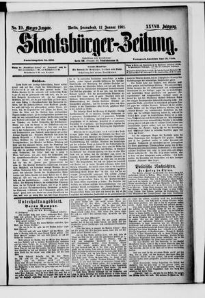 Staatsbürger-Zeitung vom 12.01.1901
