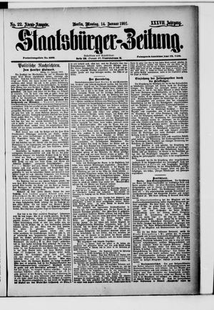 Staatsbürger-Zeitung vom 14.01.1901