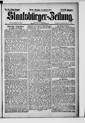 Staatsbürger-Zeitung vom 15.01.1901