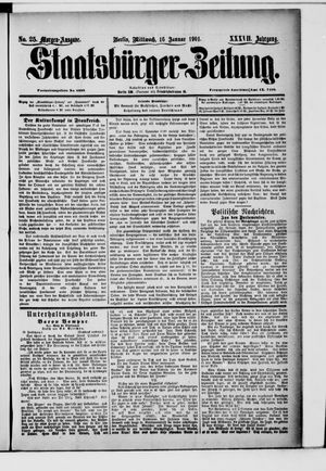 Staatsbürger-Zeitung on Jan 16, 1901