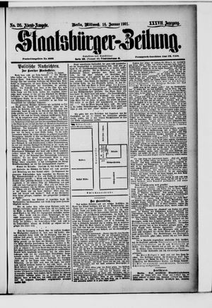 Staatsbürger-Zeitung on Jan 16, 1901