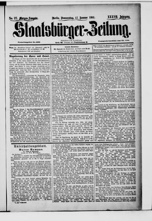 Staatsbürger-Zeitung vom 17.01.1901