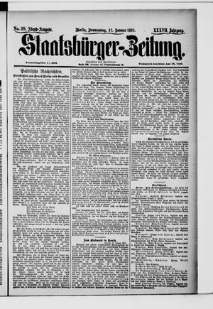 Staatsbürger-Zeitung vom 17.01.1901