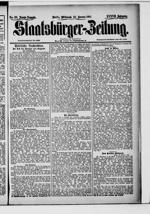 Staatsbürger-Zeitung vom 23.01.1901