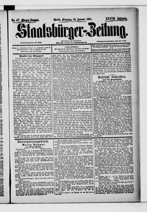 Staatsbürger-Zeitung vom 29.01.1901