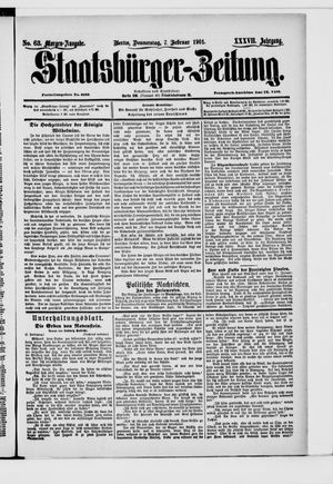 Staatsbürger-Zeitung vom 07.02.1901