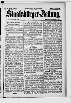 Staatsbürger-Zeitung vom 08.02.1901