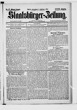 Staatsbürger-Zeitung vom 09.02.1901
