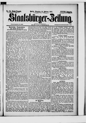 Staatsbürger-Zeitung vom 19.02.1901