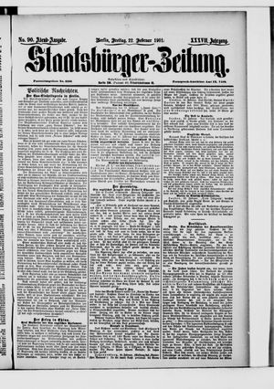 Staatsbürger-Zeitung vom 22.02.1901