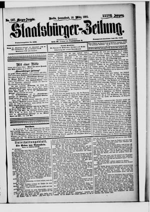 Staatsbürger-Zeitung vom 16.03.1901