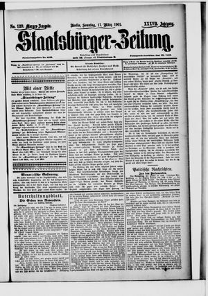 Staatsbürger-Zeitung vom 17.03.1901