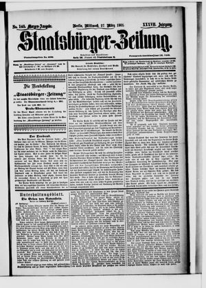 Staatsbürger-Zeitung vom 27.03.1901