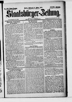 Staatsbürger-Zeitung vom 27.03.1901