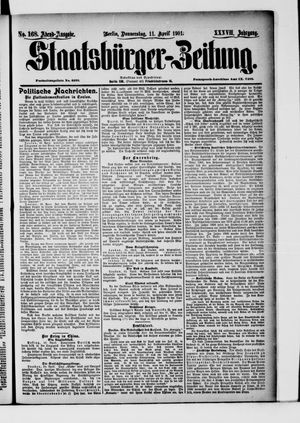 Staatsbürger-Zeitung vom 11.04.1901