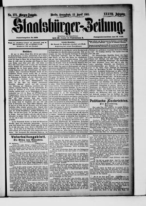 Staatsbürger-Zeitung vom 13.04.1901