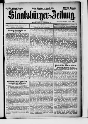 Staatsbürger-Zeitung vom 16.04.1901