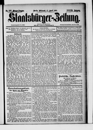 Staatsbürger-Zeitung vom 17.04.1901