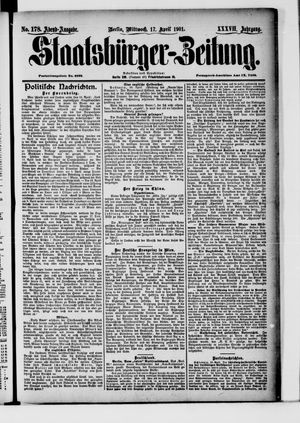 Staatsbürger-Zeitung vom 17.04.1901