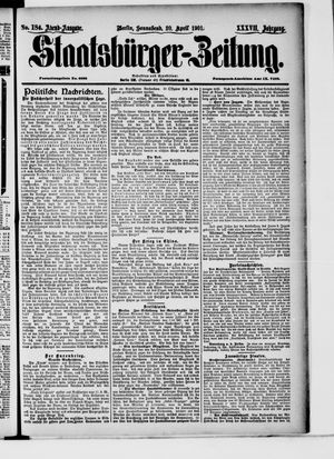 Staatsbürger-Zeitung on Apr 20, 1901