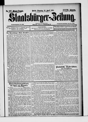 Staatsbürger-Zeitung vom 23.04.1901