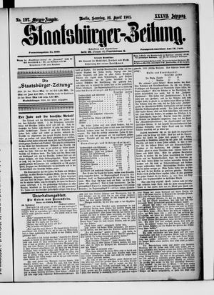 Staatsbürger-Zeitung vom 28.04.1901