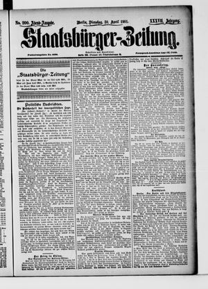 Staatsbürger-Zeitung vom 30.04.1901