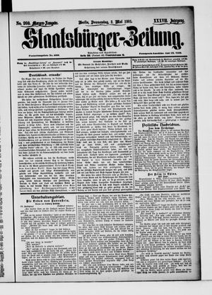 Staatsbürger-Zeitung vom 02.05.1901