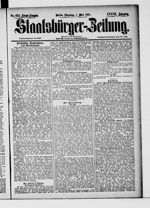 Staatsbürger-Zeitung vom 07.05.1901