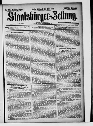 Staatsbürger-Zeitung vom 15.05.1901