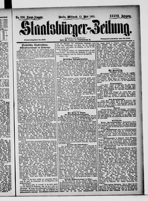 Staatsbürger-Zeitung vom 15.05.1901