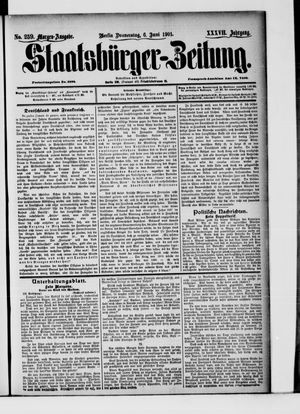 Staatsbürger-Zeitung vom 06.06.1901
