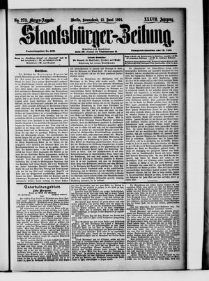 Staatsbürger-Zeitung vom 15.06.1901