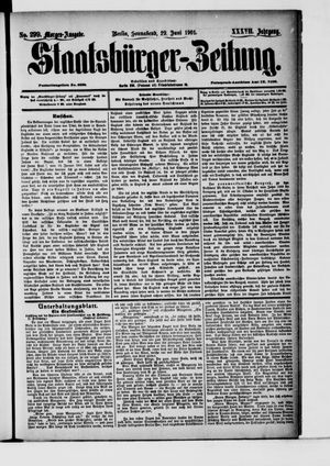 Staatsbürger-Zeitung vom 29.06.1901