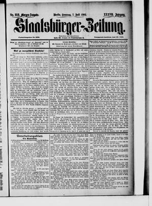 Staatsbürger-Zeitung on Jul 7, 1901