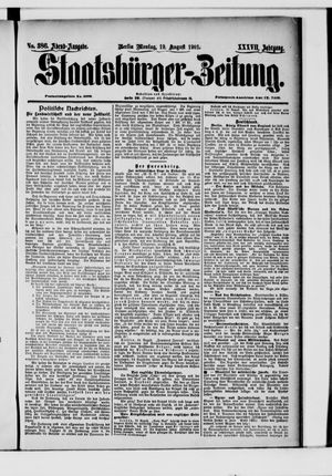 Staatsbürger-Zeitung vom 19.08.1901