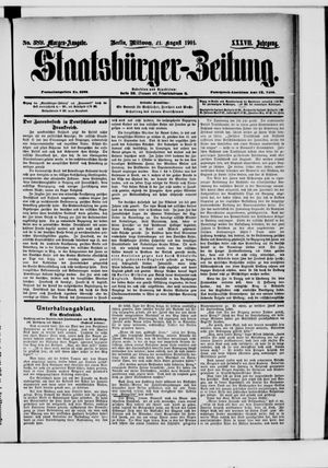 Staatsbürger-Zeitung vom 21.08.1901
