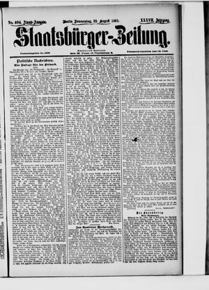 Staatsbürger-Zeitung vom 29.08.1901