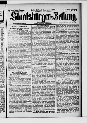 Staatsbürger-Zeitung vom 11.09.1901