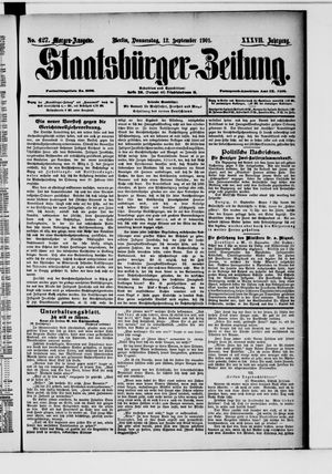 Staatsbürger-Zeitung vom 12.09.1901