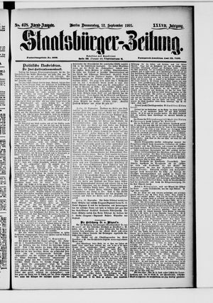 Staatsbürger-Zeitung vom 12.09.1901