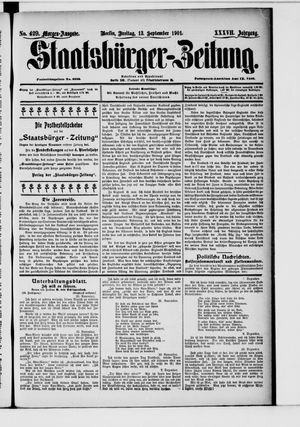 Staatsbürger-Zeitung vom 13.09.1901