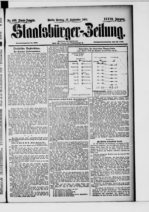Staatsbürger-Zeitung vom 13.09.1901