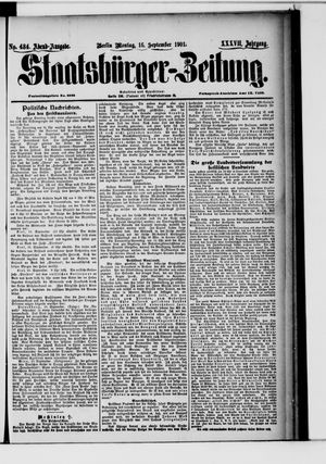 Staatsbürger-Zeitung vom 16.09.1901