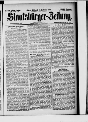 Staatsbürger-Zeitung vom 18.09.1901