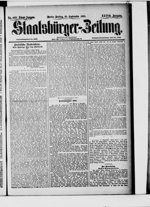 Staatsbürger-Zeitung vom 20.09.1901