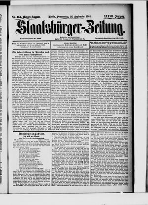 Staatsbürger-Zeitung vom 26.09.1901