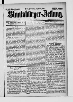 Staatsbürger-Zeitung vom 03.10.1901