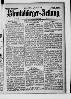 Staatsbürger-Zeitung vom 09.10.1901